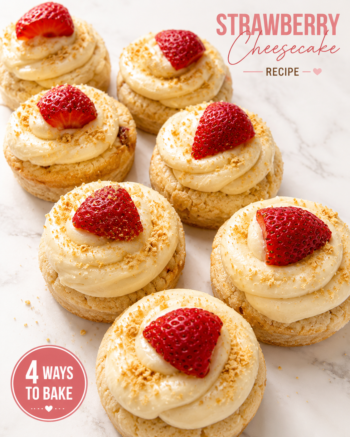 Strawberry Cheesecake Cookie Cake Recipe