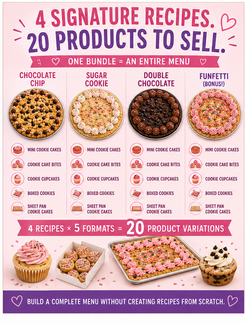 Basic Bundle Starter Pack - Cookie Cake Recipes