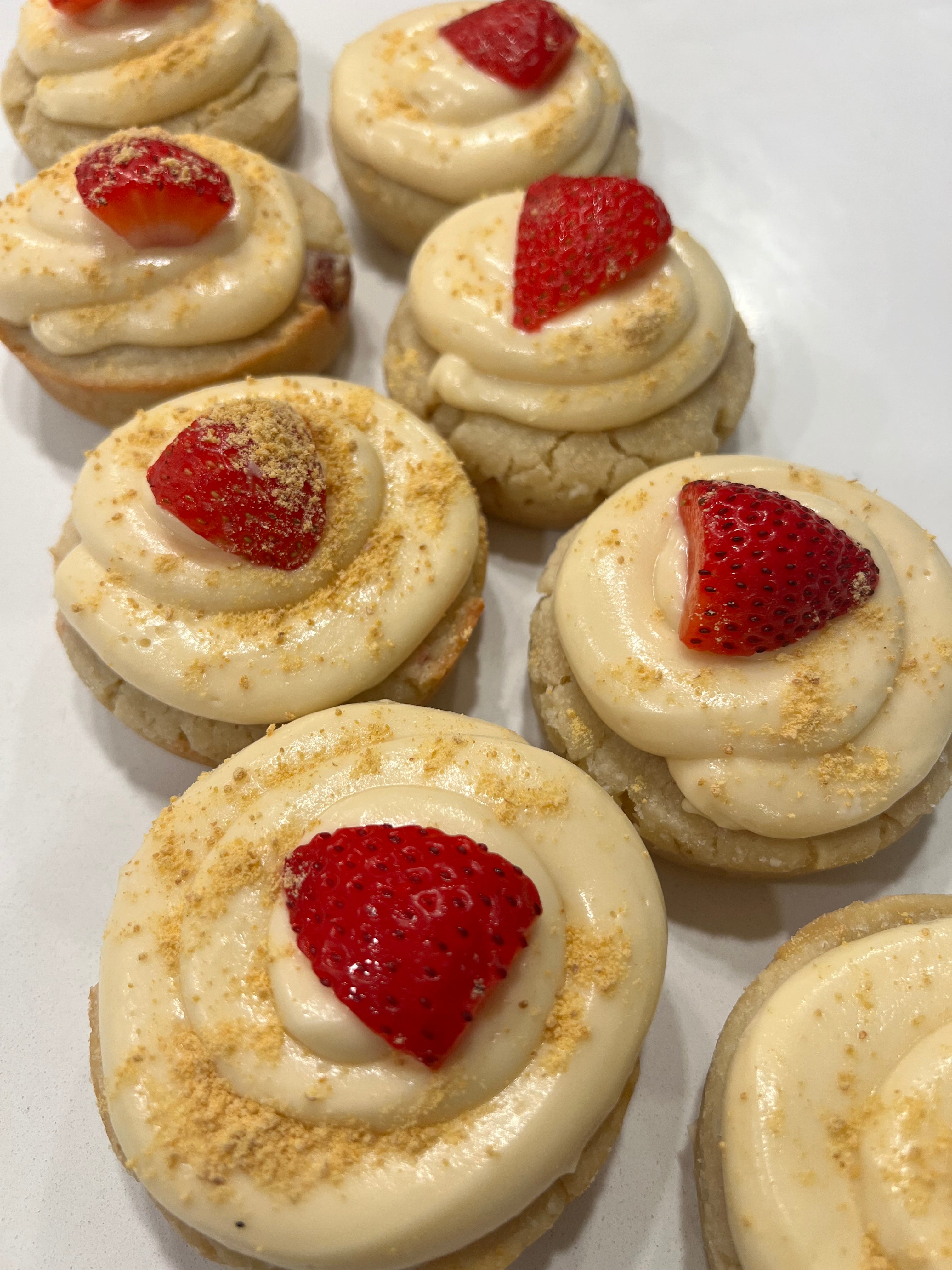 Strawberry Cheesecake Cookie Cake Recipe