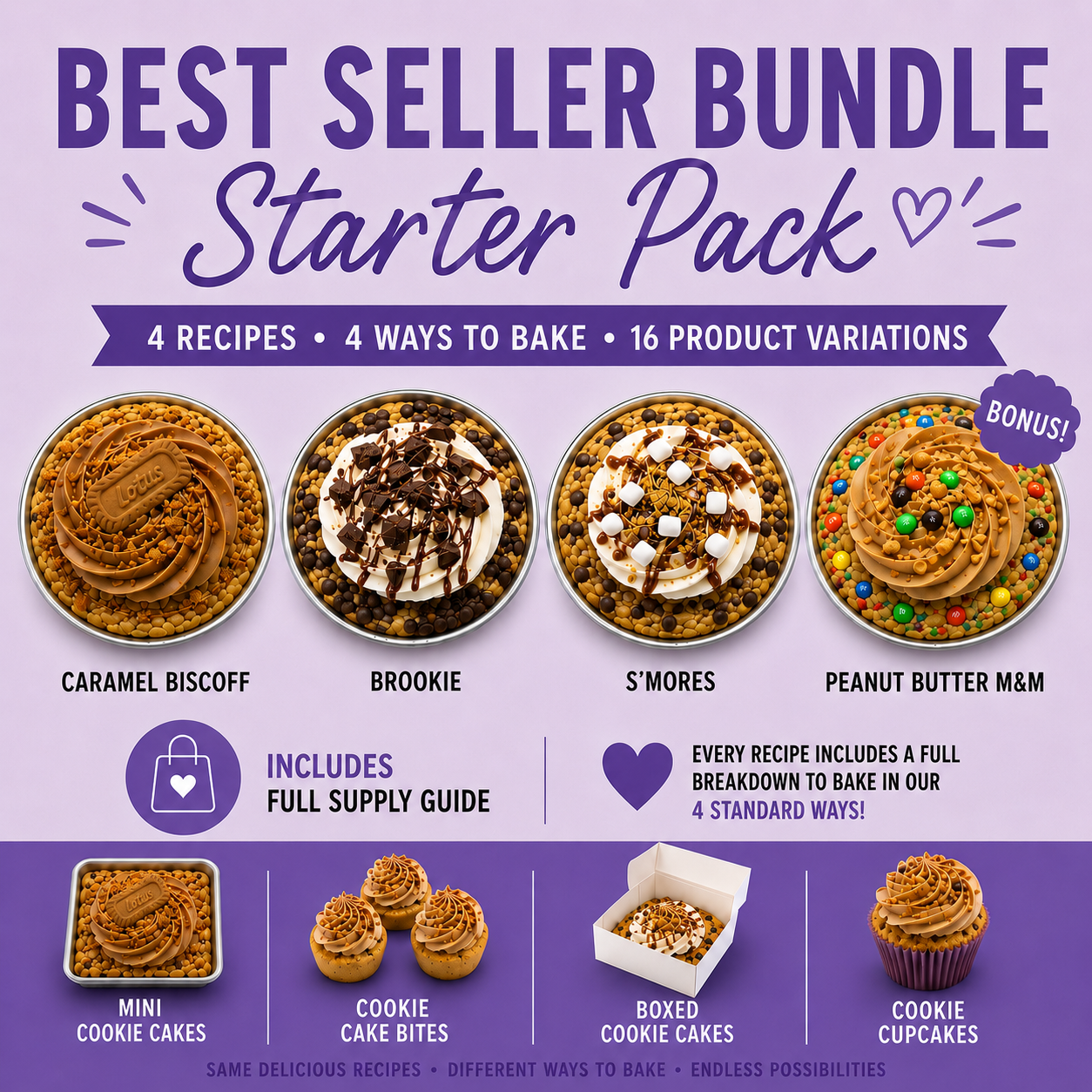 Best Seller Bundle - Cookie Cake Recipes
