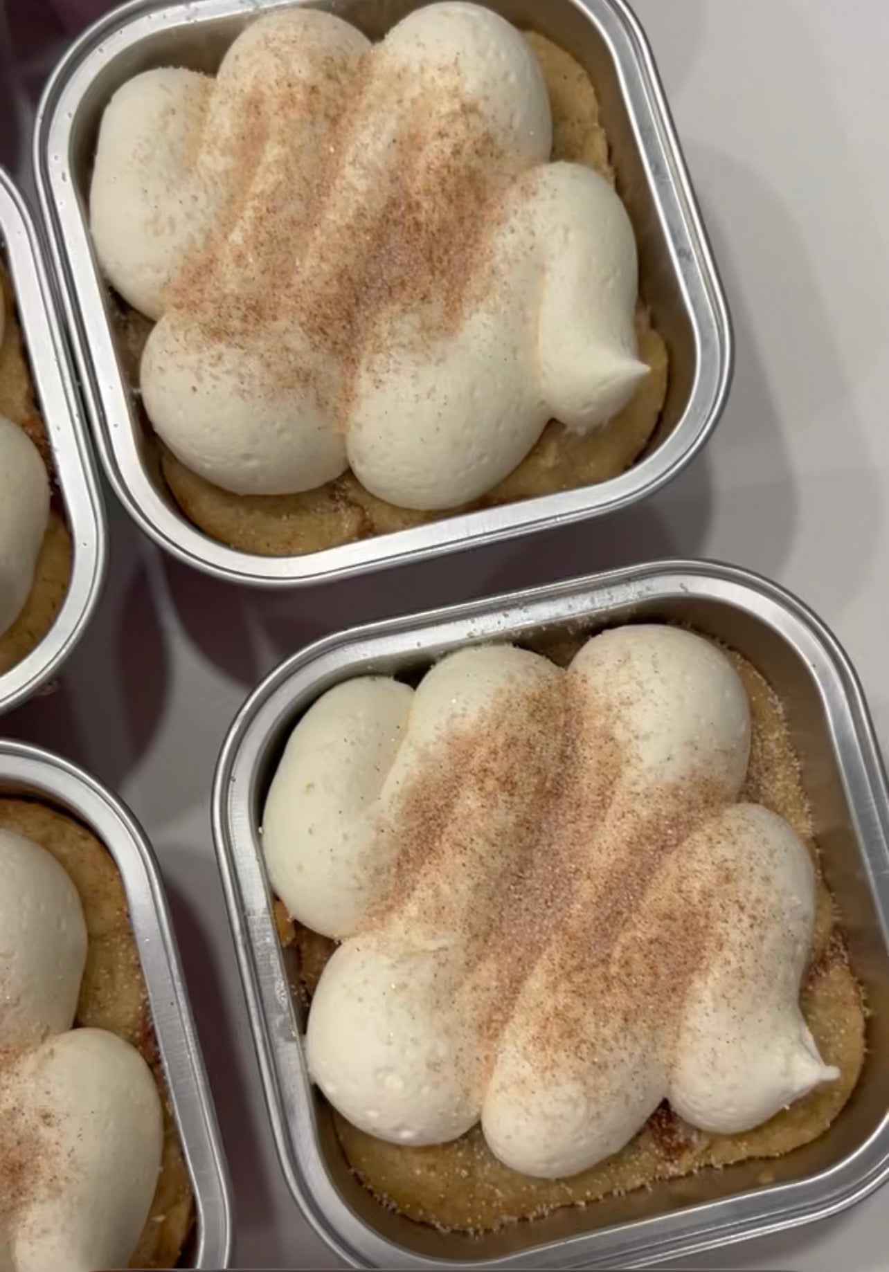 Cinnamon Roll Sugar Cookie Cake